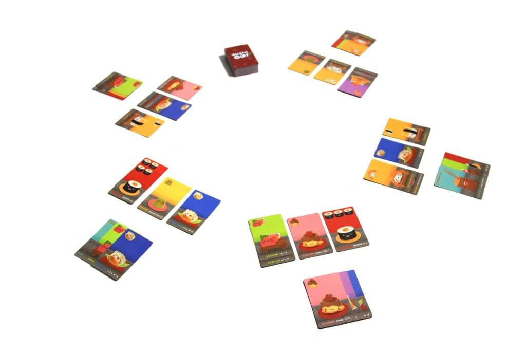 Sushi Go set up